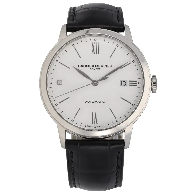 watch with black numerals -  Baume Et Mercier Classima 65773 40mm Stainless Steel Watch