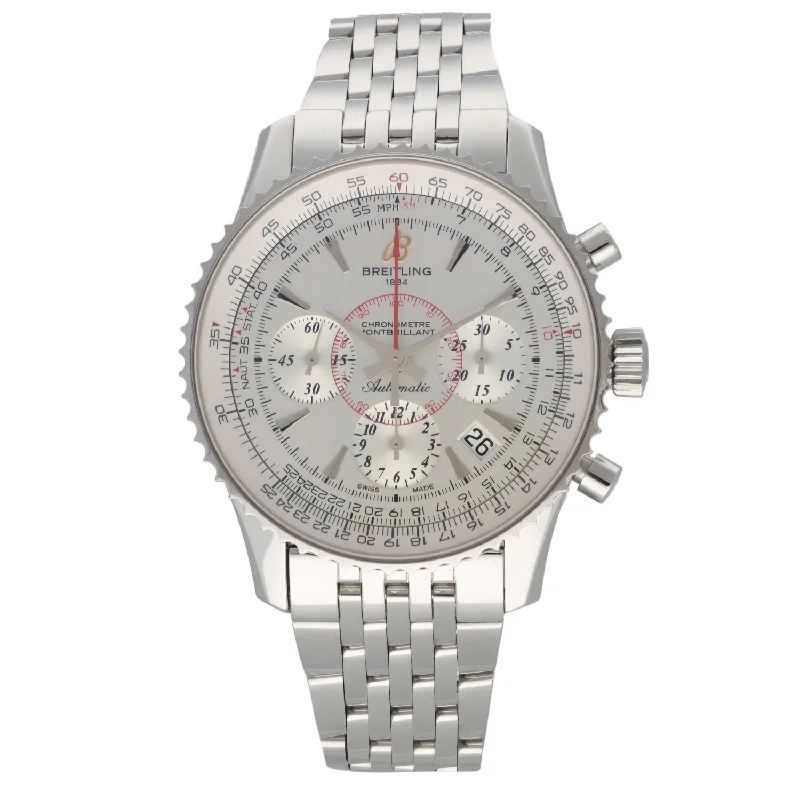 watch with limited edition -  Breitling Montbrillant AB0130 40mm Stainless Steel Watch