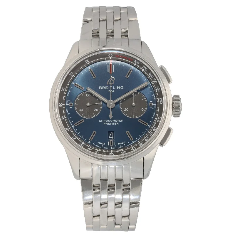 watch for cycling -  Breitling Premier B01 AB0118 40mm Stainless Steel Watch