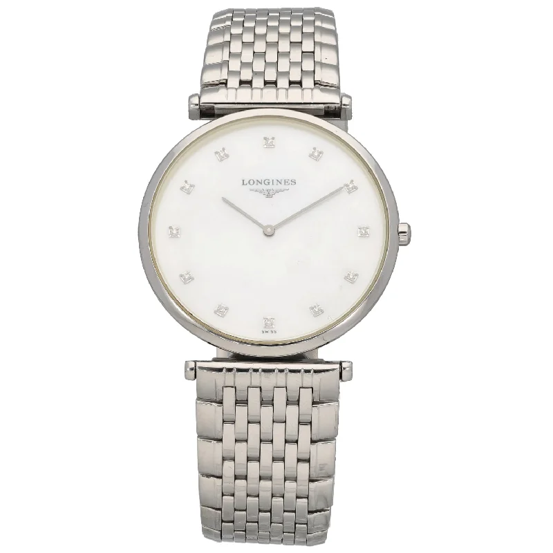 watch with white dial -  Longines La Grande Classique L4.709.4 33mm Stainless Steel Watch