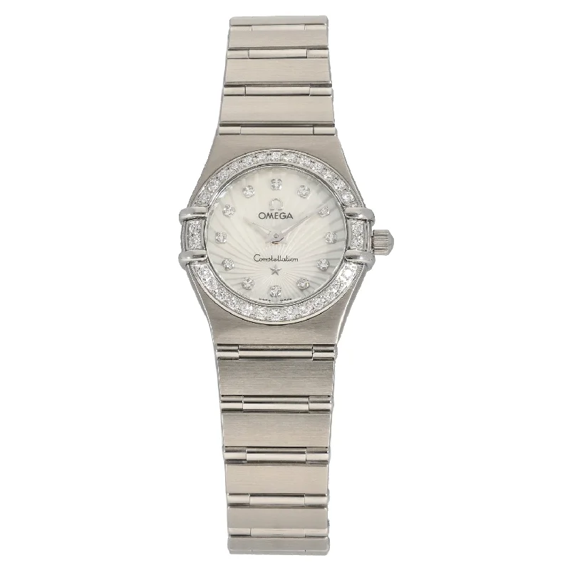 watch with sleek dial -  Omega Constellation 111.15.23.60.55.001 22.5mm Stainless Steel Watch