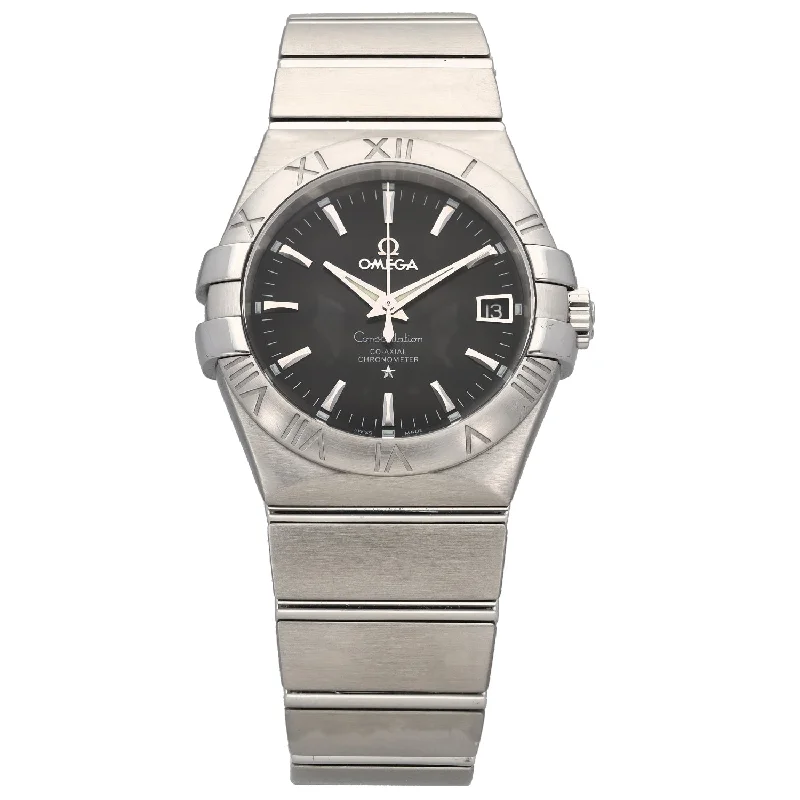 watch with elegant numerals -  Omega Constellation 123.10.35.20.01.001 35mm Stainless Steel Watch