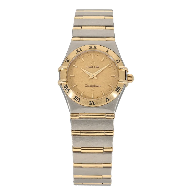 watch with gold dial -  Omega Constellation 25mm Bi-Colour Watch