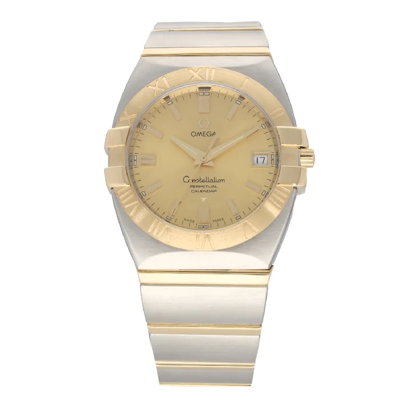 watch with classic style -  Omega Constellation Double Eagle 35mm Bi-Colour Watch