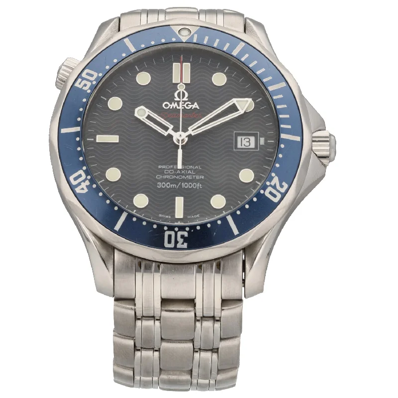 watch with quick release strap -  Omega Seamaster 41mm Stainless Steel Watch