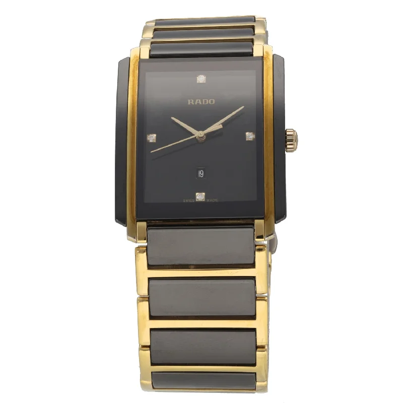 watch with blue strap -  Rado Integral 212.0204.3 31mm Bi-Colour Watch