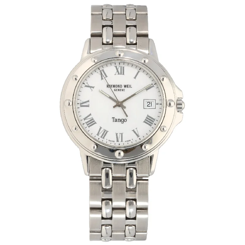 watch with anti reflective coating -  Raymond Weil Tango 5560 35mm Stainless Steel Watch