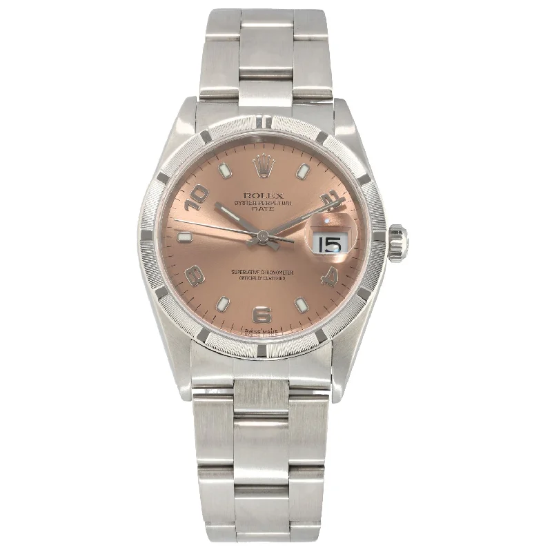 watch with automatic movement -  Rolex Date 15210 34mm Stainless Steel Watch