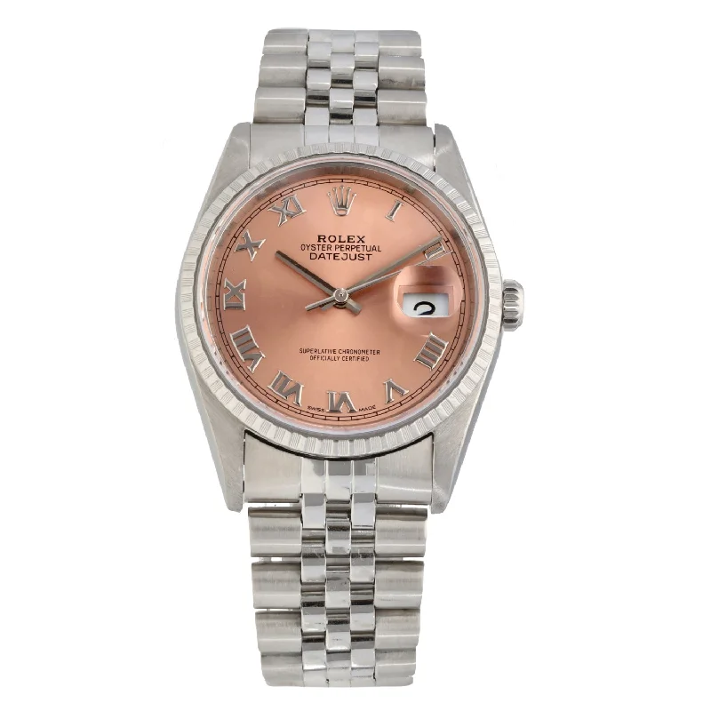 watch for pilots -  Rolex Datejust 16220 36mm Stainless Steel Watch