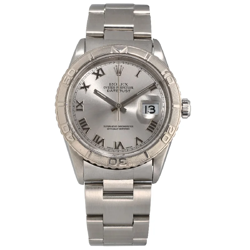 watch with dual time zones -  Rolex Datejust 16264 36mm Stainless Steel Watch