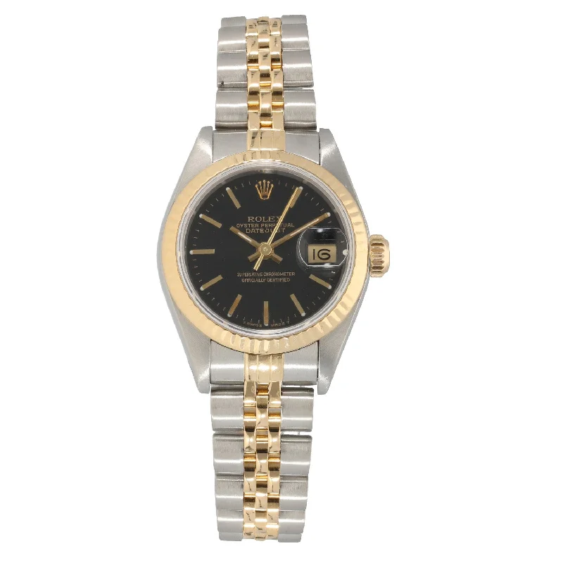 watch with ceramic case -  Rolex Datejust 69173 26mm Bi-Colour Watch