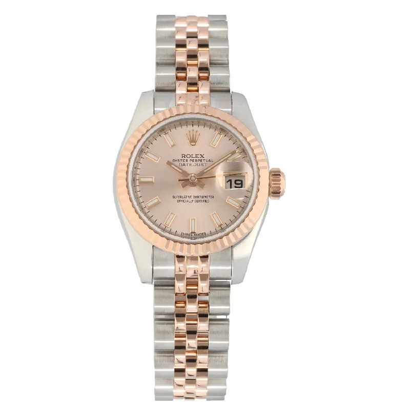 watch with adjustable strap -  Rolex Lady Datejust 179171 26mm Bi-Colour Watch