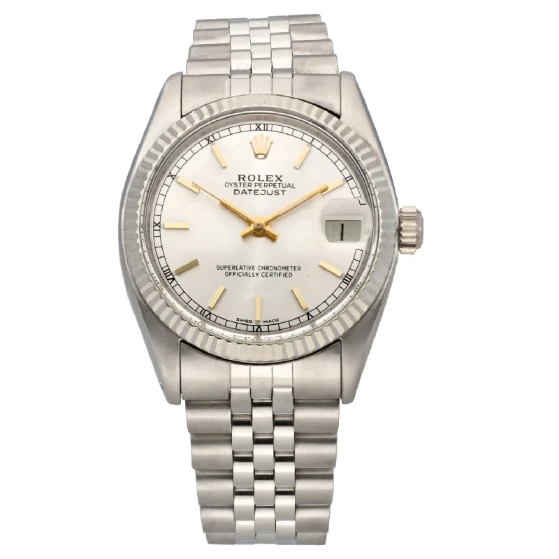 watch with purple strap -  Rolex Lady Datejust 6827 31mm Stainless Steel Watch