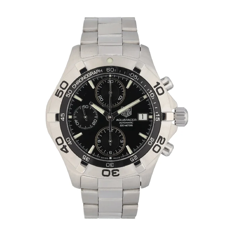 watch with bold design -  Tag Heuer Aquaracer CAF2110 41mm Stainless Steel Watch