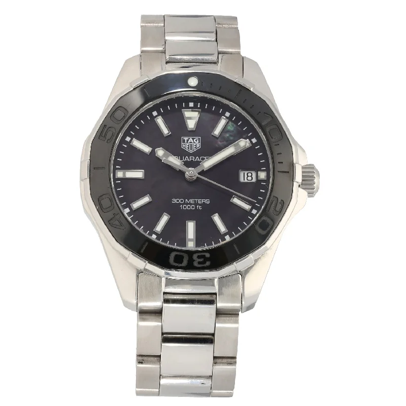 watch with steel bracelet -  Tag Heuer Aquaracer WAY131K 35mm Stainless Steel  Watch