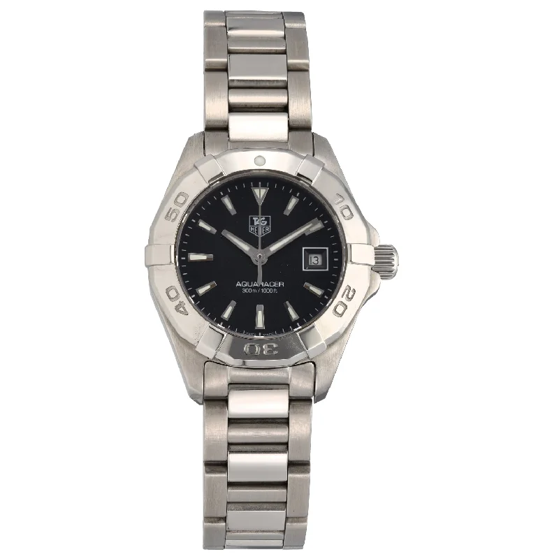 watch with durable dial -  Tag Heuer Aquaracer WAY1410 27mm Stainless Steel Watch