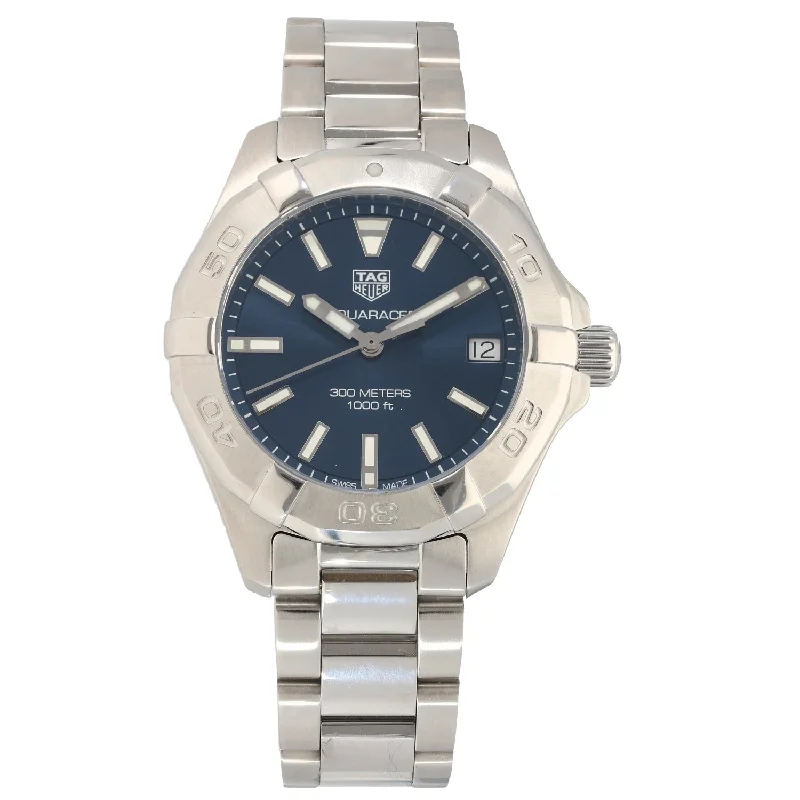 watch with luxury strap -  Tag Heuer Aquaracer WBD1312 32mm Stainless Steel Watch