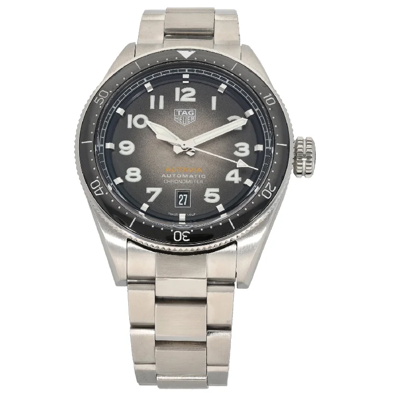 watch with modern design -  Tag Heuer Classic Autavia WBE5114 42mm Stainless Steel Watch