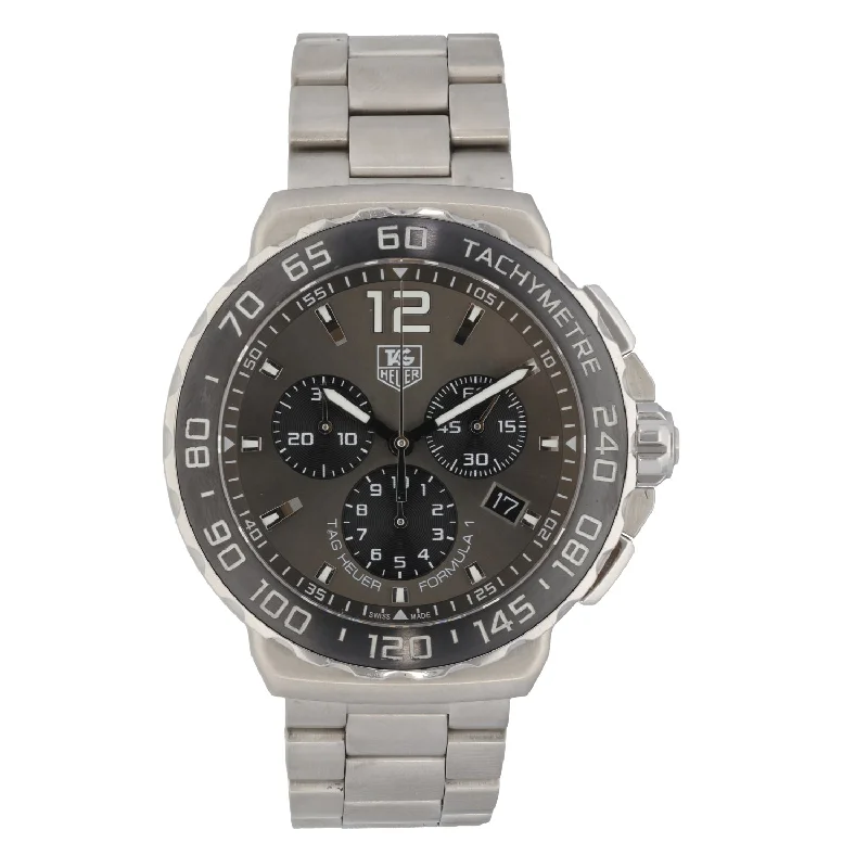 watch with diamond accents -  Tag Heuer Formula 1 CAU1115 42mm Stainless Steel Watch