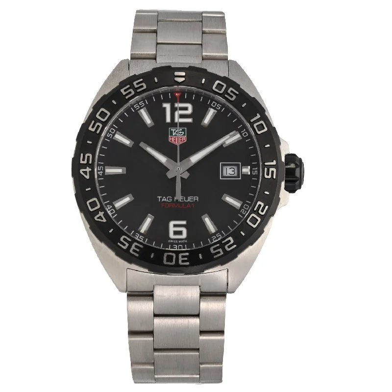 watch with colorful bezel -  Tag Heuer Formula 1 WAZ1110 41mm Stainless Steel Watch