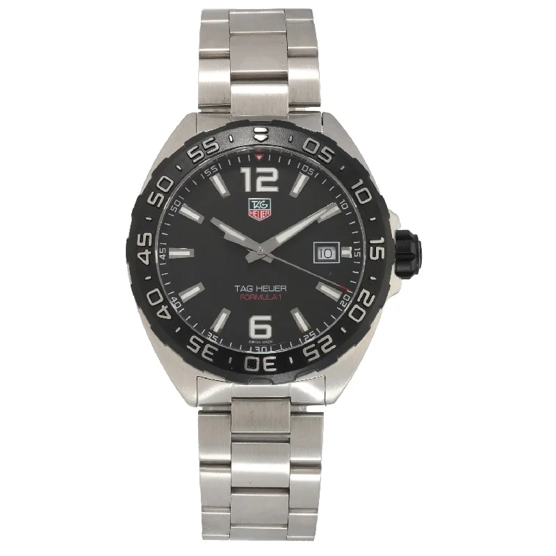 watch with perpetual calendar -  Tag Heuer Formula 1 WAZ1110 41mm Stainless Steel Watch