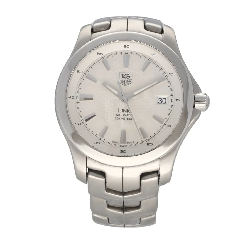 watch with moon phase -  Tag Heuer Link WJF2111 39mm Stainless Steel Watch